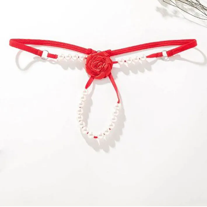 6 Pack Beautiful G-string Rose Panties