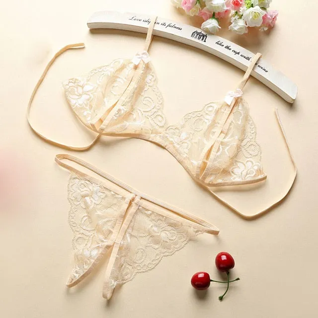 8 Color Women Hot Erotic Sexy Lingerie Open Bra Crotch Porno Lace Transparent Underwear Baby Doll Sexy Lingerie Langeri Lenceria