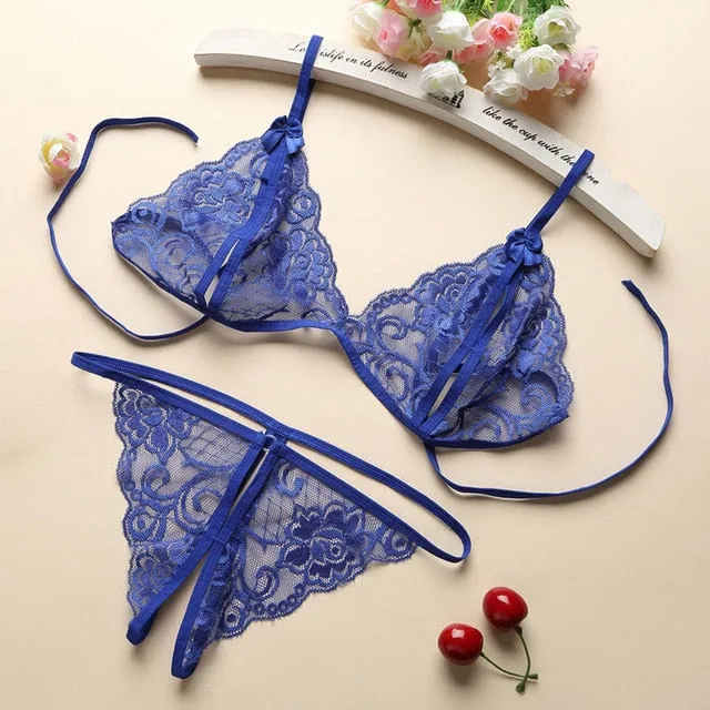 8 Color Women Hot Erotic Sexy Lingerie Open Bra Crotch Porno Lace Transparent Underwear Baby Doll Sexy Lingerie Langeri Lenceria