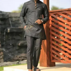 Bold Embroidered Formal African Outfit Set