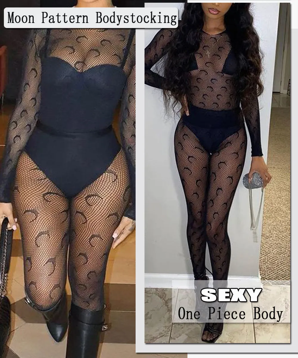 Buitifo Womens Fishnet Bodystocking Plus Size Crotchless Bodysuit Sexy Tights Soft Nightwear Lingerie