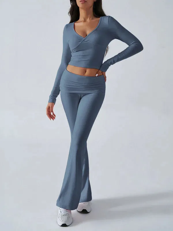 Chic Women Casual Jersey Two-Piece Set