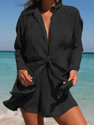Chic Women Casual Two-Piece Shorts Set