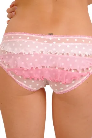 Crme Chantilly Cabbaged Blender Ruffle-Butt Panty