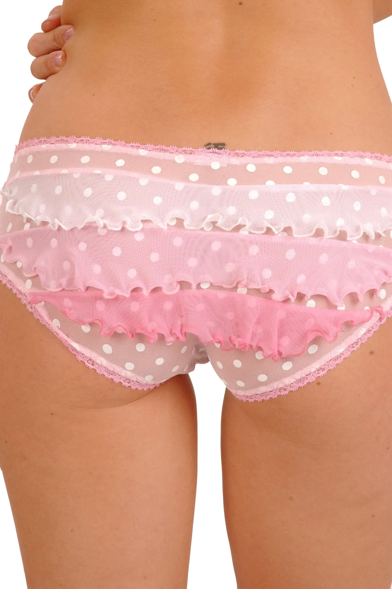 Crme Chantilly Cabbaged Blender Ruffle-Butt Panty