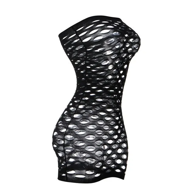 Elasticity Cotton Lenceria Sexy Lingerie Hot Mesh Baby Doll Dress Erotic Lingerie For Women Sex Costumes Fishnet Underwear