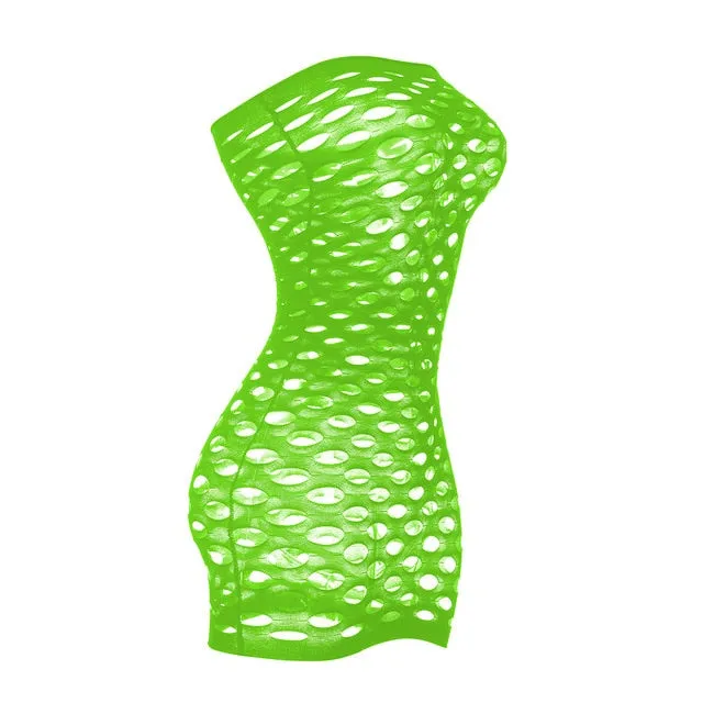 Elasticity Cotton Lenceria Sexy Lingerie Hot Mesh Baby Doll Dress Erotic Lingerie For Women Sex Costumes Fishnet Underwear