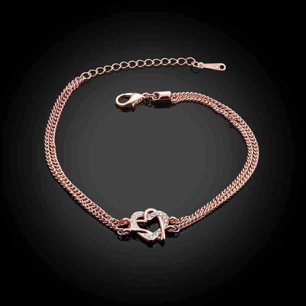 Gorgeous Austrian Crystal bracelet Snake chain bracelete Elegant ELY