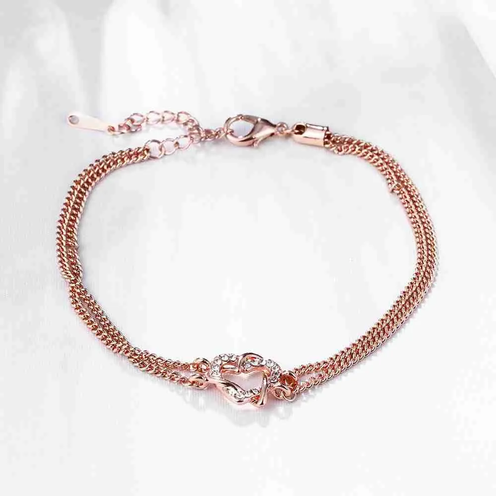 Gorgeous Austrian Crystal bracelet Snake chain bracelete Elegant ELY
