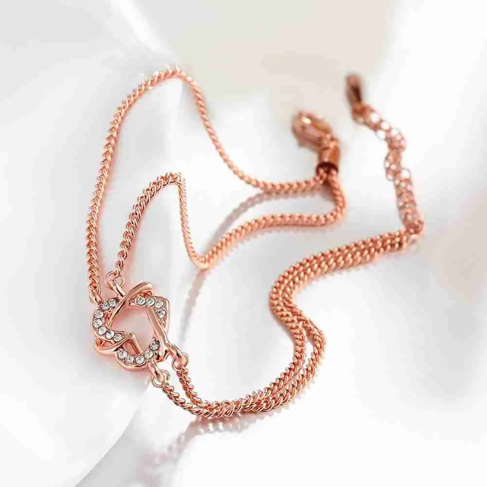 Gorgeous Austrian Crystal bracelet Snake chain bracelete Elegant ELY