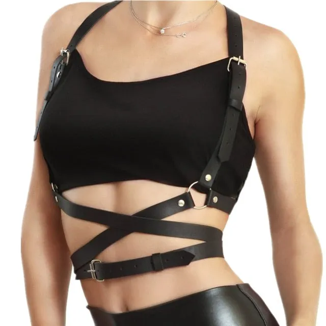 Leather Leg Garter Body Strap Harness Belt Bridal Garters Belts For Women's Lingerie Sex Body Sexy Costumes Suspender Erotic