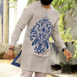 Men Bold Graphic Relaxed Two-Piece Set