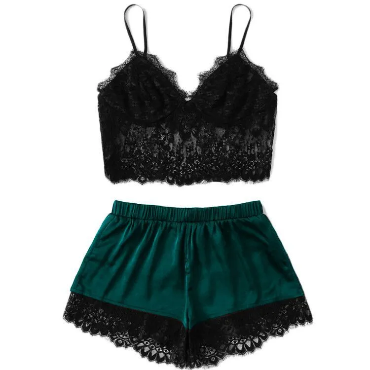 Sexy lingerie lace suit