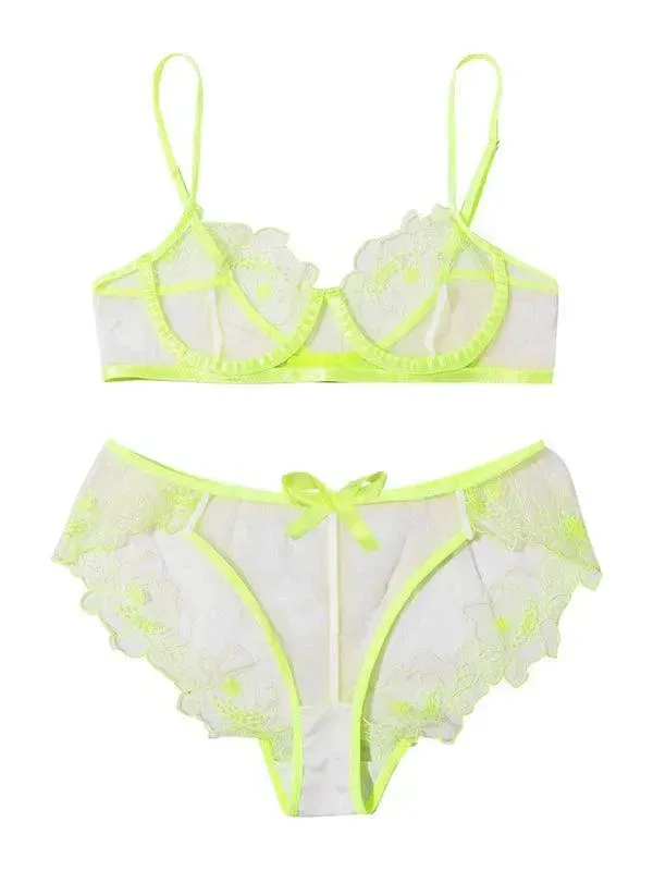 Sexy Lingerie Love Three-Point Bralette Set