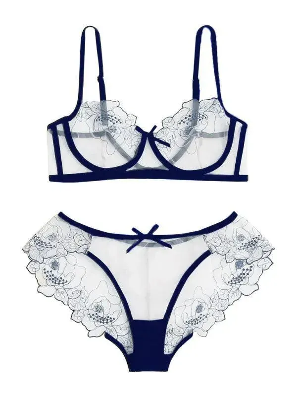 Sexy Lingerie Love Three-Point Bralette Set