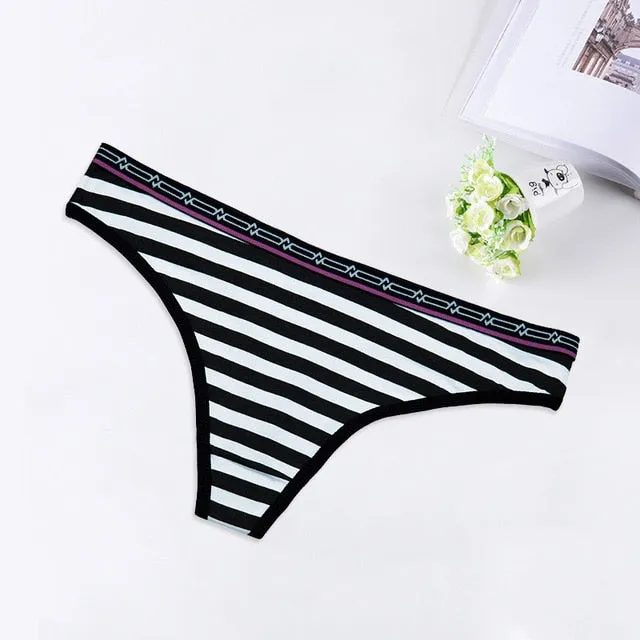 Sexy Lingerie Women's Cotton G-String Thong Panties String Underwear Women Briefs Pants Intimate Ladies Low-Rise Dropshipping