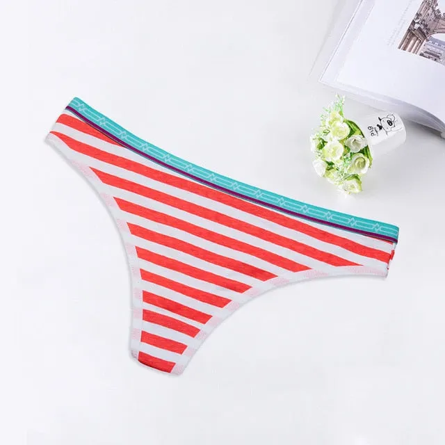 Sexy Lingerie Women's Cotton G-String Thong Panties String Underwear Women Briefs Pants Intimate Ladies Low-Rise Dropshipping