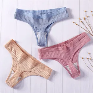 Sexy Lingerie Women's Cotton G-String Thong Panties String Underwear Women Briefs Pants Intimate Ladies Low-Rise Dropshipping