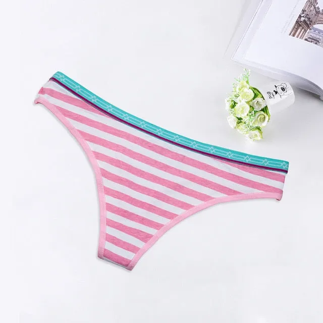 Sexy Lingerie Women's Cotton G-String Thong Panties String Underwear Women Briefs Pants Intimate Ladies Low-Rise Dropshipping