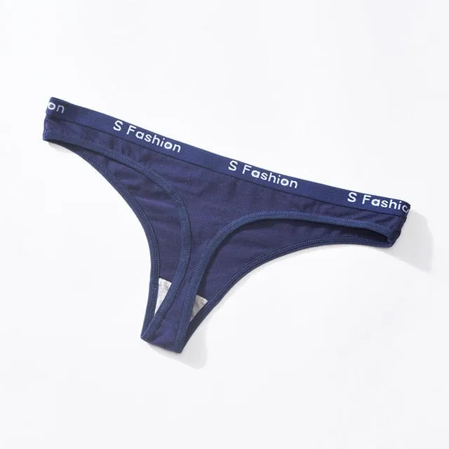 Sexy Lingerie Women's Cotton G-String Thong Panties String Underwear Women Briefs Pants Intimate Ladies Low-Rise Dropshipping