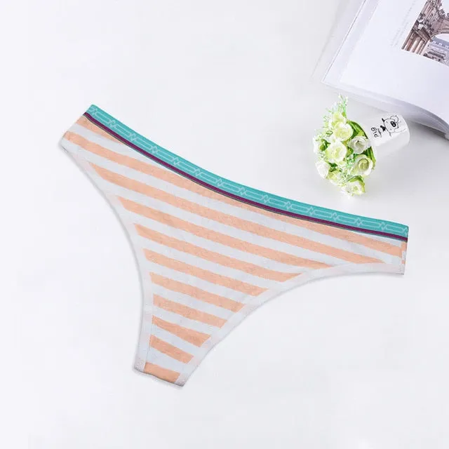 Sexy Lingerie Women's Cotton G-String Thong Panties String Underwear Women Briefs Pants Intimate Ladies Low-Rise Dropshipping