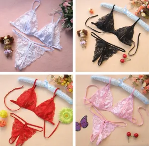 Women Sexy Lingerie Hot Erotic Sexy Panties Open Crotch Porn Transparent Lace Underwear Crothless Underpants G-string Sex Wear