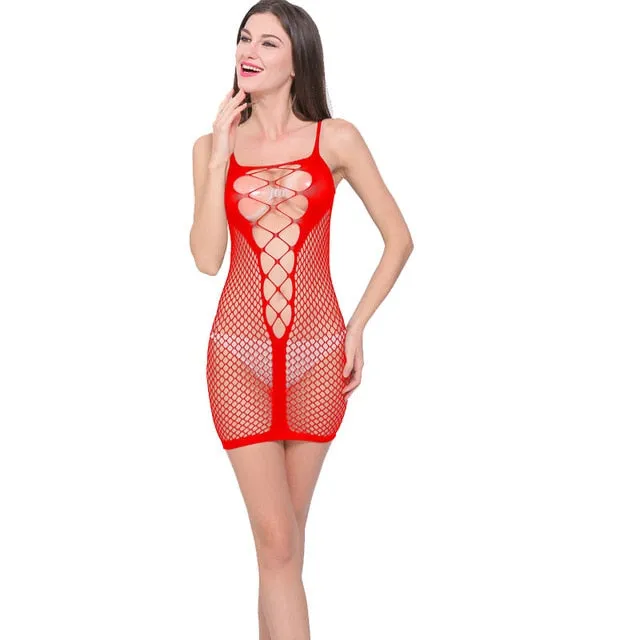 Women Sexy Lingerie Hot Porno 2019 New Babydoll Erotic Lingerie Sexy Costumes Fishnet Bodysuit Teddies sexy underwear/catsuit