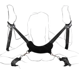 Womens Sexy Lingerie Costumes Exotic Apparel BDSM Bondage Set Restraints Handscuff Neck Ankle Cuffs Gown Lingerie Sexy Products
