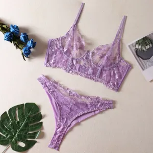 Women's Sexy Lingerie Set Lace See Through Set
